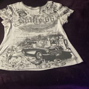 Graphic womans T-Shirt - White and Black